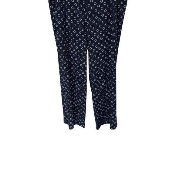 Talbots Woman Pants Plus Black Navy Nautical Relaxed Straight Leg Size 16W - Picture 5 of 13